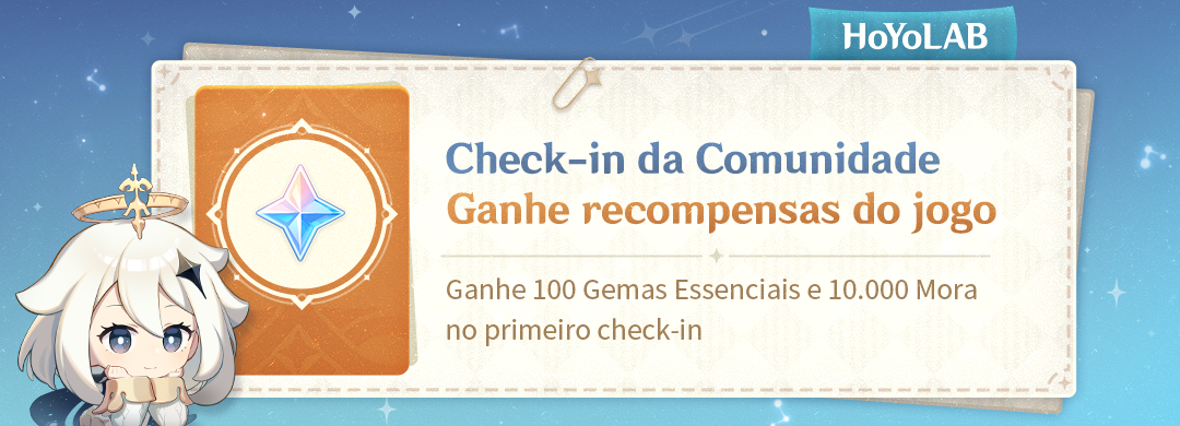 Comunidade HoYoLAB - Ferramenta de "Check-in Diário"