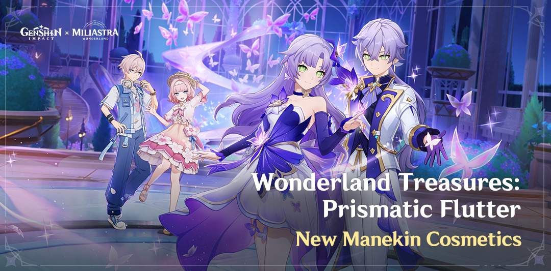 Wonderland Treasures: Prismatic Flutter – New Manekin Cosmetics Now Available