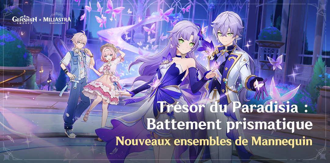 Nouveaux ensembles de Mannequin « Trésor du Paradisia : Battement prismatique »