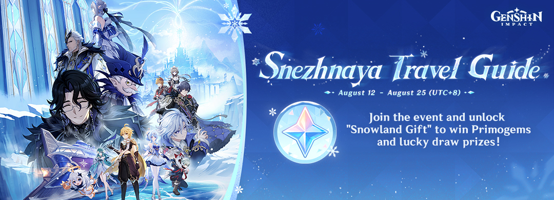 The "Snezhnaya Travel Guide" Web Event Is Now Live! Take Part to Receive Guaranteed Primogems!