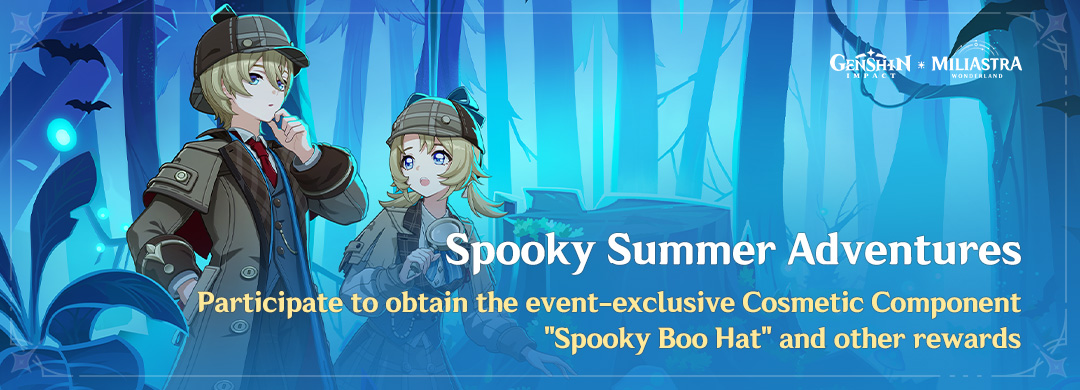 Participate in "Spooky Summer Adventures" to obtain the "Spooky Boo Hat" cosmetic